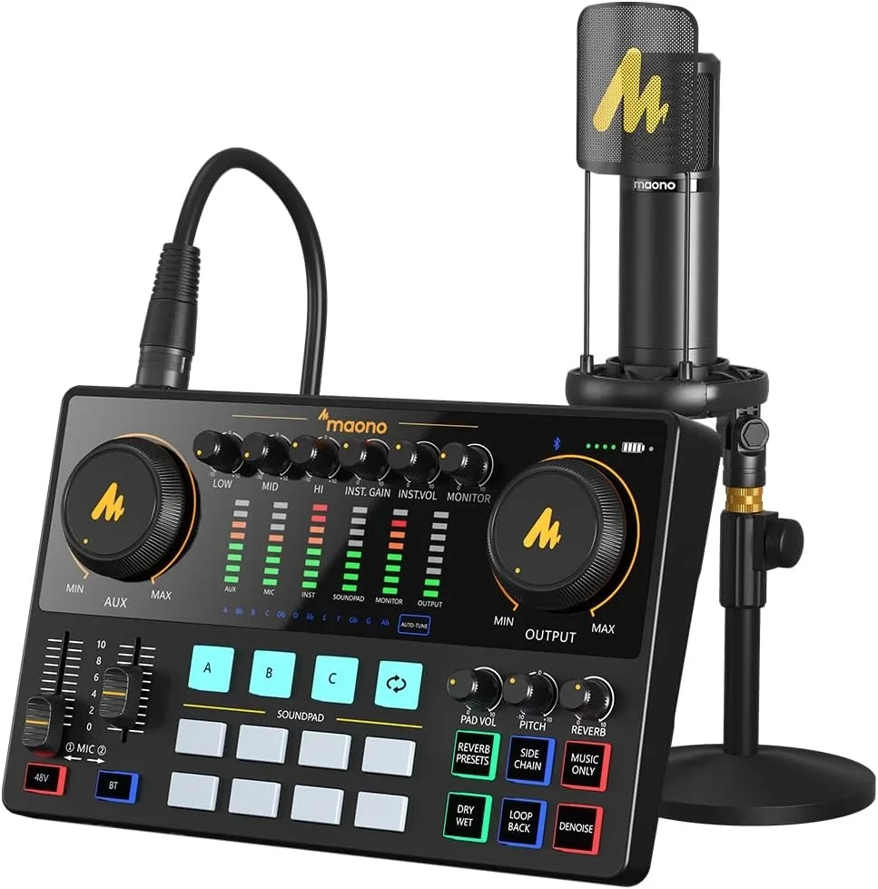 Maono Maonocaster AME2A With XLR Condenser Microphone For Podcasting